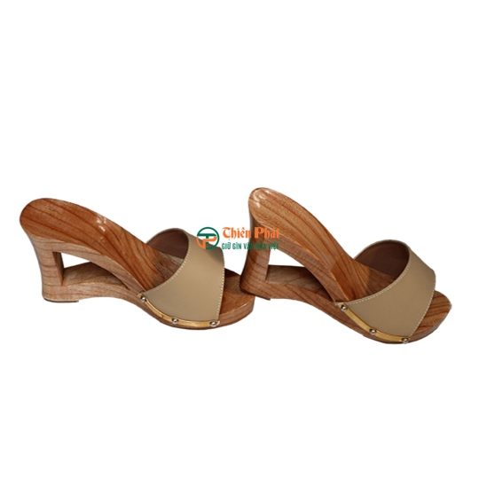 Guốc Gỗ Cao Gót 10cm Thiết Kế Gót Rỗng VN03