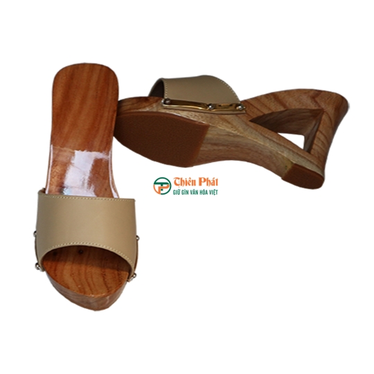 Guốc Gỗ Cao Gót 10cm Thiết Kế Gót Rỗng VN03