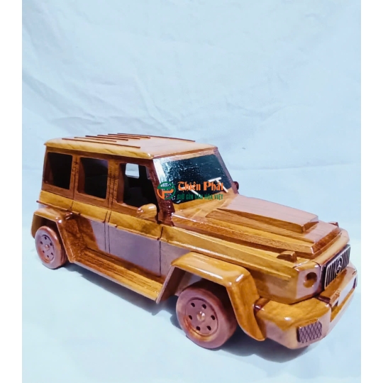 Mô hình xe ô tô SUV gỗ thủ công cao cấp, sang trọng