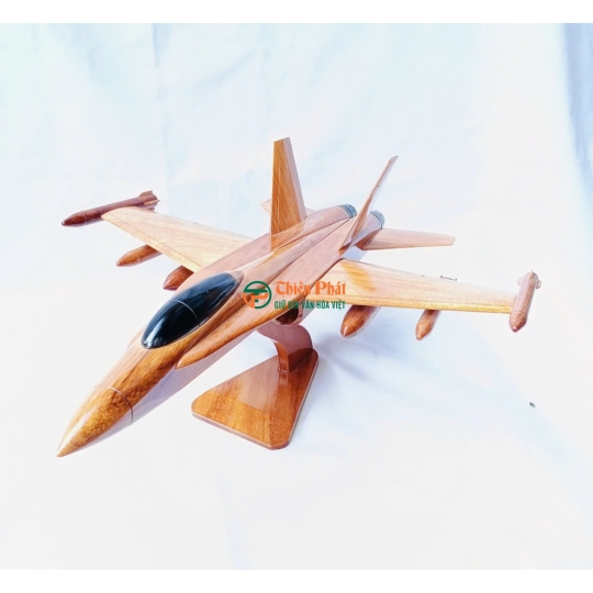 Mô hình máy bay chiến đấu gỗ thủ công tinh xảo