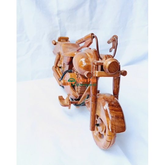 Mô hình xe mô tô gỗ thủ công cổ điển
