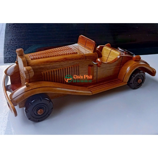 Mô hình xe hơi cổ điển Roadster gỗ