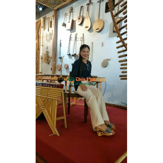 GUỐC GỖ CAO GÓT 9CM CHẠM HOA VN07