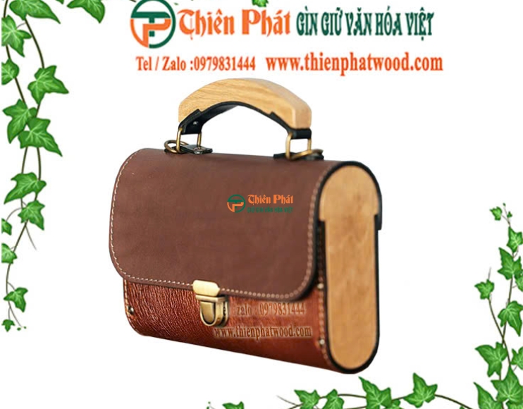Túi xách gỗ handmade 