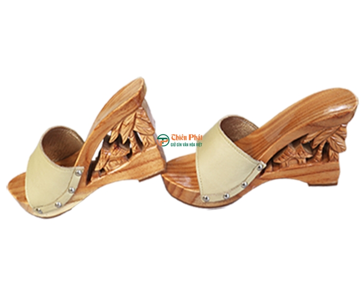  GUỐC GỖ CAO GÓT CHẠM KHẮC QUÊ HƯƠNG VN04