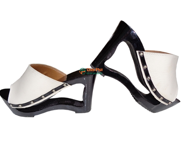 Guốc Gỗ Cao Gót 12cm Thiết Kế Lọng Bụng VN01