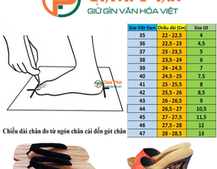 Hướng dẫn chọn guốc gỗ chuẩn size chân, bền đẹp, êm chân