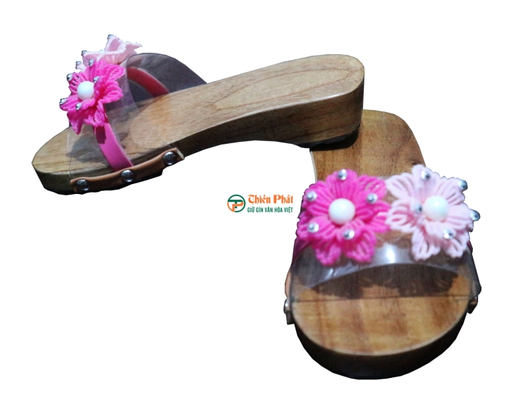 Guốc Gỗ Trẻ Em Họa Tiết Dễ Thương VN06