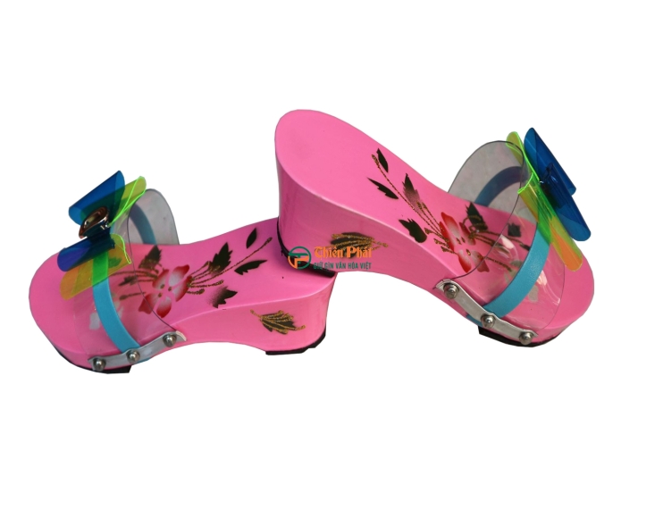 Guốc Gỗ Trẻ Em Họa Tiết Dễ Thương VN13