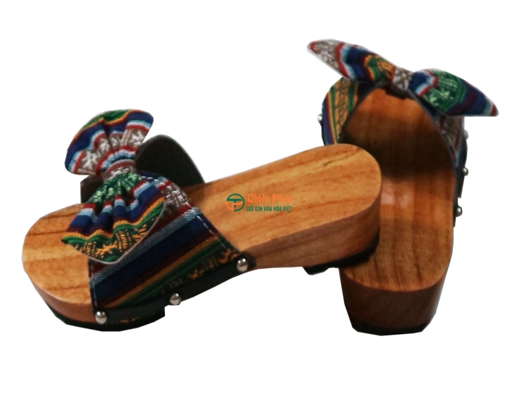 Guốc Gỗ Trẻ Em Họa Tiết Dễ Thương VN14