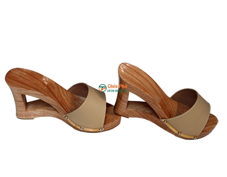 Guốc Gỗ Cao Gót 10cm Thiết Kế Gót Rỗng VN03