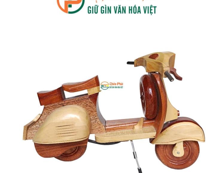 Mô hình xe Vespa gỗ