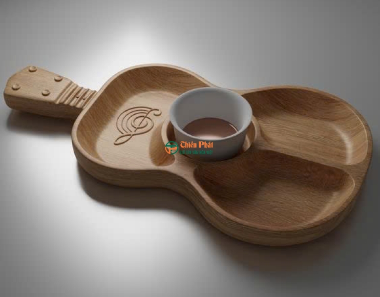 Khay Gỗ Đa Năng Hình Đàn Guitar