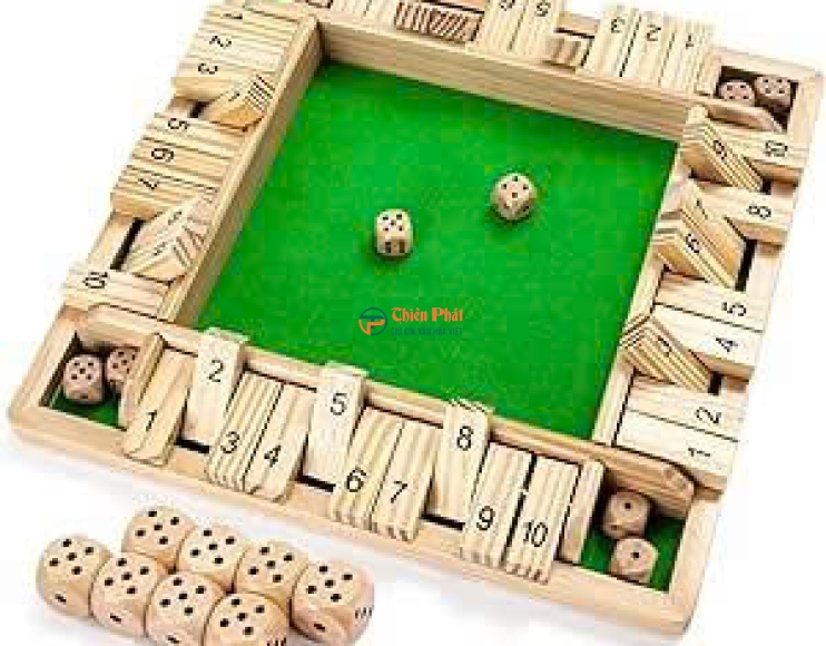 Bộ đồ chơi gỗ xúc xắc tính toán Shut The Box phát triển tư duy cho bé 