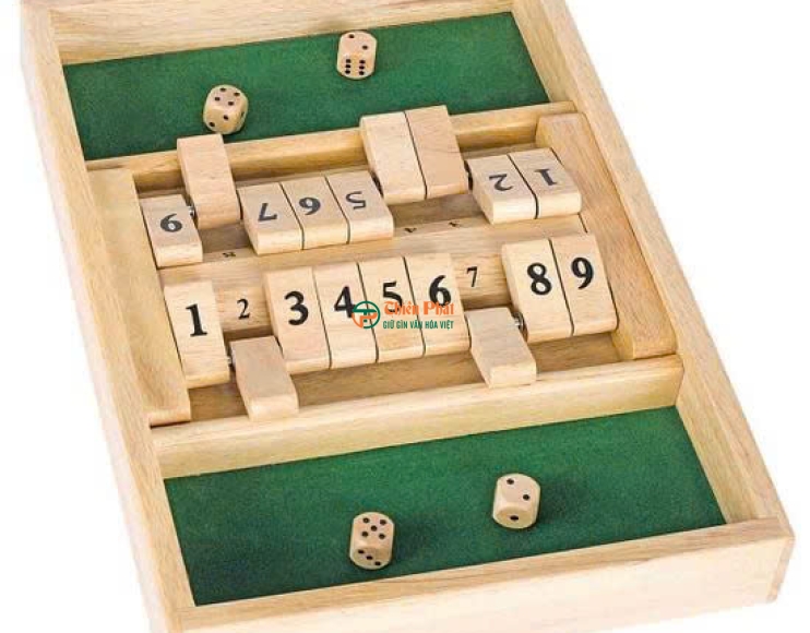 Bộ đồ chơi gỗ xúc xắc Shut The Box cho bé - 2 người chơi