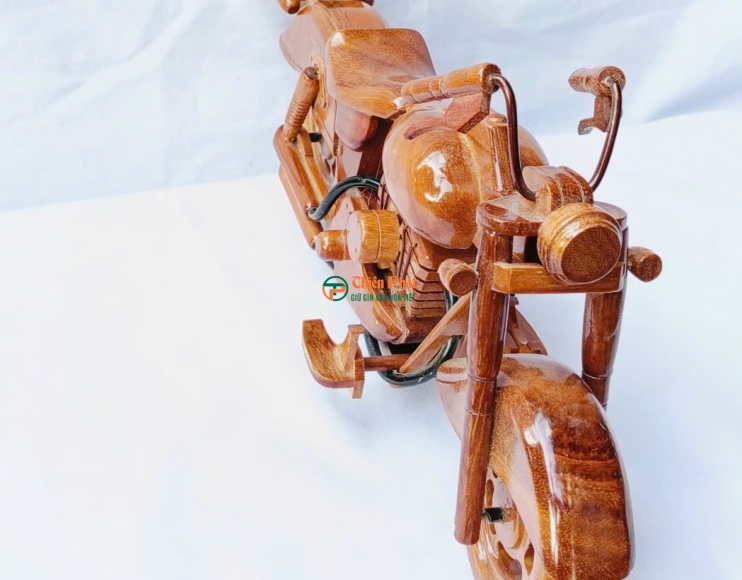 Mô hình xe mô tô gỗ thủ công cổ điển